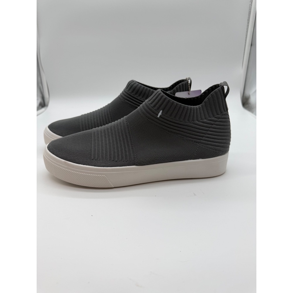 Skechers Street Los Angeles Womens Grey‎ Knit Slip On Sneakers  Size 8.5